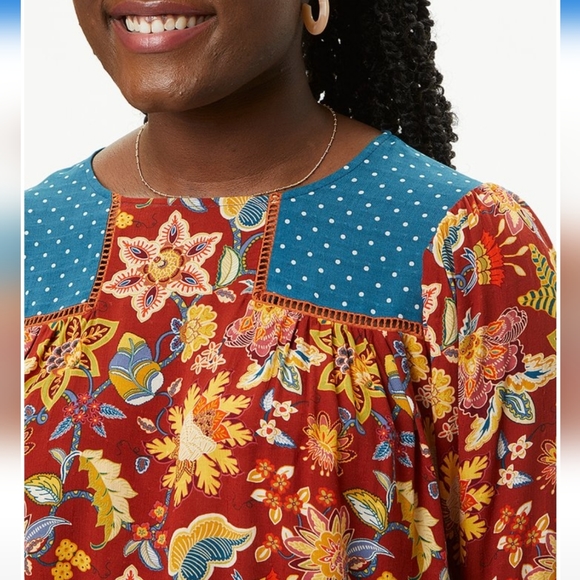 NWT Matilda Jane Floral Garden Mums Autumn Blouse - Picture 3 of 3